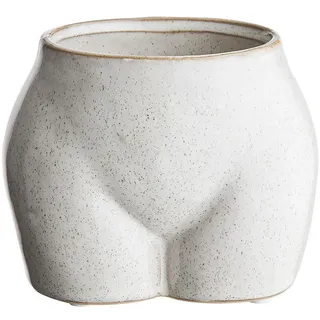 Butlers Blumentopf, Beige, Keramik, 14 cm, Dekoration, Blumen & Zubehör, Übertöpfe