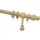 GARDINIA Gardinenstange GARDINIA Set Holz Gr 2 beige natur L 160cm 28mm Holzwerkstoff Gardinenstangen 1-Lauf