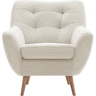 exxpo - sofa fashion Sessel Scandi Polsterung 87 x 92 x 92 cm Beige