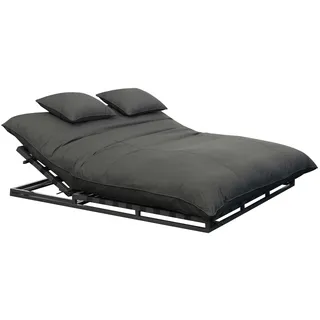 CLEMENTO Bona Doppel Loungeliege Aluminium Createxx - Anthrazite