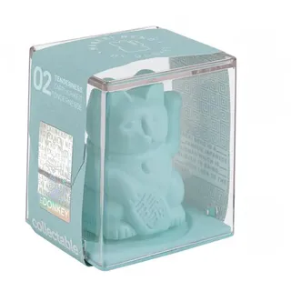 donkey products Winkekatze, Blau, Kunststoff, 5x6.5x5.5 cm, Dekoration, Skulpturen & Dekoobjekte, Skulpturen