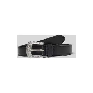 Gürtel in Leder-Optik, Black, S