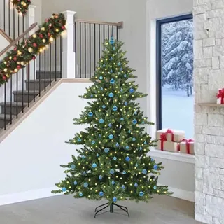 vidaXL Künstlicher klappbarer Weihnachtsbaum Grün 240 cm