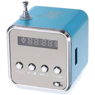 ULTECHNOVO Kleines Radio: Mini-Digital-Wireless-Musik-Player, tragbarer Stereo-Lautsprecher, MP3-, MP4-Musik-Player für Computer, Mobiltelefon, kompatibel mit Karte/USB/Disk/FM für Zuhause/Outdoor