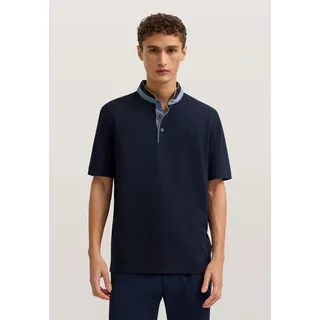 Poloshirt BUGATTI, Herren, Gr. S, 390, marine, 100% Baumwolle, unifarben, normal, ohne Ausschnitt, Shirts, Modern Fit aus reiner Baumwolle