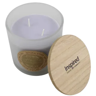Zweidochtkerze Duftkerze Kerze 2 Docht Höhe 10cm Durchmesser 10cm Duft Deko Kerzen Dekokerze Mehrdochtkerze Milchglas 3 verschiedene Düfte (Incense & Sandalwood)