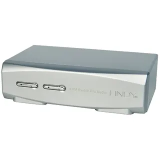 Lindy 2 Port DisplayPort 1.2, USB 2.0 & Audio
