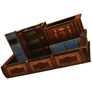 tuwiwol Schreibtisch Organizer aus Holz im Vintage Stil, Schublade, Stiftehalter, Aufbewahrungsbox, L