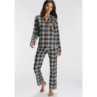 Pyjama H.I.S Gr. 32, schwarz-weiß (schwarz, weiß) Damen Homewear-Sets Pyjamas