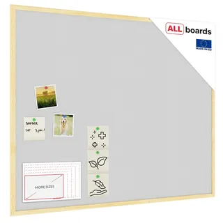 ALLboards Pinnwand 100 x 80 cm Grau