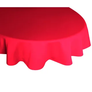 Tischdecke WIRTH "Umea" Tischdecken Gr. B/L: 190 cm x 130 cm, 1 St., oval, rot Tischdecken