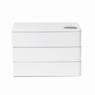 Umbra Schmuckbox, Weiß, Holzwerkstoff, 12x13x19 cm, Ordnen & Aufbewahren, Schmuckaufbewahrung