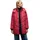 Steppjacke in Midi-Länge Rot