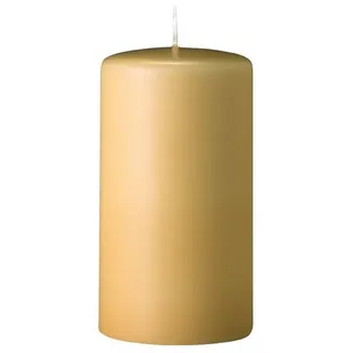 Kopschitz Kerzen Flachkopf-Stumpenkerzen Beige 150 x Ø 40 mm, 16 Stück