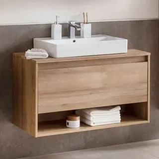 Fackelmann WTU Natura 93 cm mit Aufsatzbecken 61 cm - Badmöbel