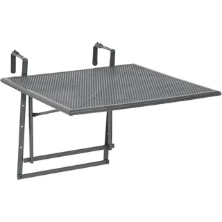 Greemotion Balkonhängetisch 70 x 88 x 47-79 cm Grau