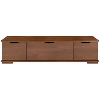 Visby Massivholz-Tv-Schrank, Walnuss, Buchenholz, 157.2x38.5x45 cm, Wohnzimmer, Wohnwände, Lowboards, Lowboards stehend