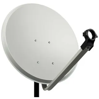 PremiumX PXA80 Satellitenschüssel 80cm Aluminium Hellgrau Satellitenantenne