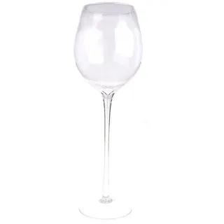 INNA-Glas Weinglas XXL Stielglas ROGER, klar, 70cm, Ø17cm/Ø23cm, Glas weiß