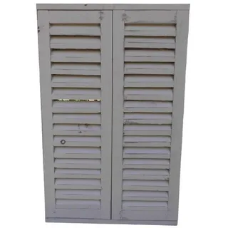 Deko-Impression Wandspiegel Wunderschöner Wandspiegel Fensterläden Landhaus creme Shabby-Chic 59cm (1-St)