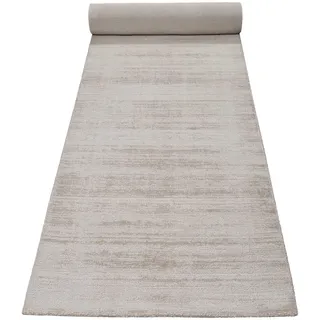 Esprit Teppich ESPRIT "Gil, ESP-39954, auch als Läufer erhältlich", beige (creme beige), B:80cm H:8mm L:300cm, Polyester, Teppiche, Teppich, handgewebt, seidig glänzend, schimmernde Farbbrillianz, Melangeeffekt