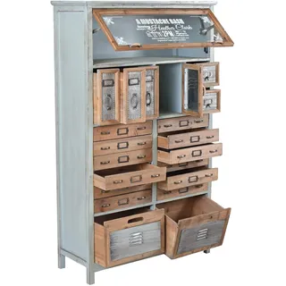 Vintage Kommode Loft Möbel Apothekerschrank Industrial Schrank Hochkommode 140 cm lof005 Palazzo Exklusiv