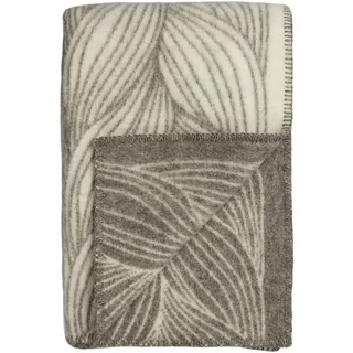 Røros Tweed Naturpledd Bettüberwurf 135 x 200 cm Grau