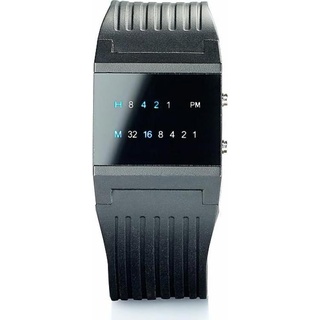 St. Leonhard, Armbanduhr, Binär-Armbanduhr "Future Line" für Herren, Schwarz, (Digitaluhr)