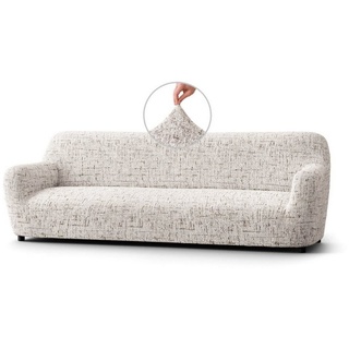 Sofahusse elastischer Sofabezug, italienische Handarbeit, Paulato by GA.I.CO, blickdichter, langlebiger 2-farbiger Mikrofaserstoff beige