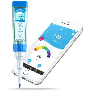 PH60S-Z Smart pH-Messgerät mit Einstechelektrode | Unterstützt durch die ZenTest Mobile App