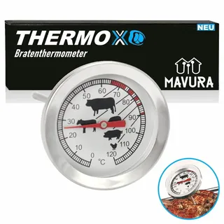 THERMOX Fleisch Thermometer Grill Steak Braten Backofen Thermometer Edelstahl