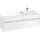 Waschbeckenunterschrank C02300DH 160 x 55 cm Glossy White
