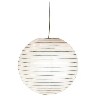 Trio Japanische Papier Kugellampe 1-flg. Ø40 cm rund weiß