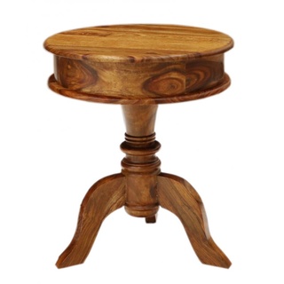 Runder Tisch Jali 50x60x50 aus indischem Sheesham-Massivholz