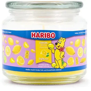 Haribo TM Duftkerzen 300g Glas Gelb