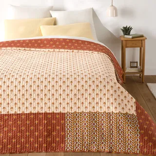 La Redoute Interieurs Bettüberwurf Kantha Patchwork Bedruckt, Gewaschene Baumwolle, Nizar Bedruckt