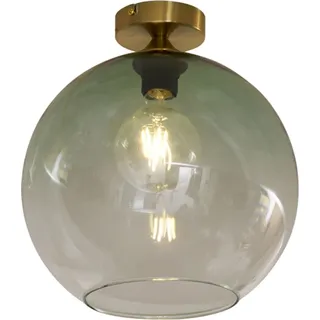 QAZQA Sandra 1-flammig kugelförmig grün Glas Messing