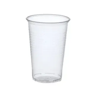 Papstar Trinkbecher, PP, 0,4 l, transparent mit Schaumrand