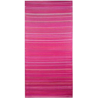 Outdoor-Läufer Jakinta aus Polypropylen, wetterfest, in Pink 180 cm | Jakinta zeigt Pink in einem schlanken Läuferformat von 90 × 180 cm. Die abwischbare Oberfläche erleichtert die Reinigung.
