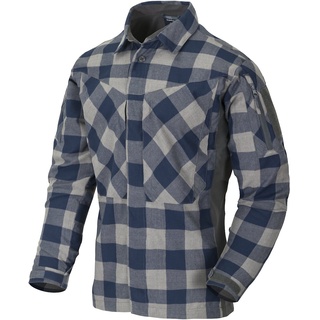 Helikon-Tex MBDU Flannel Shirt slate blue checkered, Größe 3XL