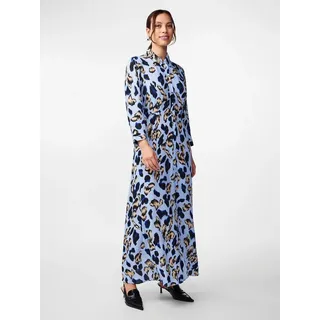 Yas Savanna Langarm-midikleid - Clear Sky / Aop Liro Print - XL