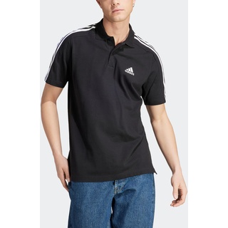 Poloshirt ADIDAS SPORTSWEAR "M 3S PQ PS" Gr. L, schwarz-weiß (black, white) Herren Shirts Sport