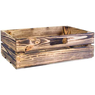 Kistenkolli Altes Land Schublade geflammt (für das obere Fach) für Sitzbank TV-Tisch aus Holz Maße 47,5x29x13,5cm L x T x H