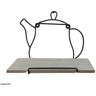 Hti-Living Wandboard Teatime Viola 1-tlg. 0 x 0 x 0 cm Schwarz