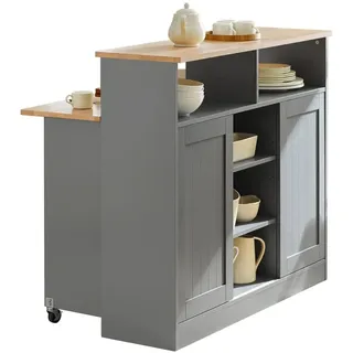 SoBuy Sideboard in Hellgrau - (B)110 x (H)97 x (T)68cm | Gr.: onesize