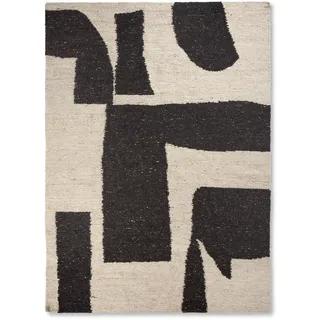 Ferm Living - Piece Teppich, off-white/coffee, 200 x 300 cm