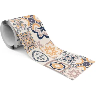Muralo Tapetenbordüre 10 cm 300 g Beige/Blau/Braun/Orange 10x300 cm
