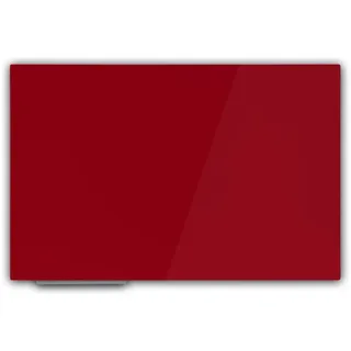 Floordirekt Magnetisches Glas Whiteboard 80 x 110 cm Rot