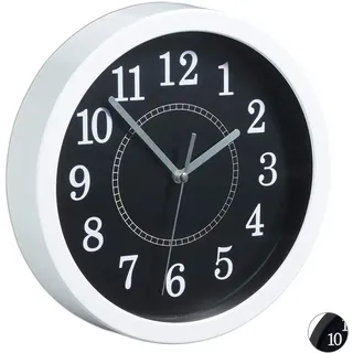 Relaxdays Wanduhr 20 cm 20 grau