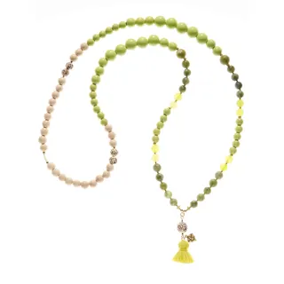 Samsara Collection Kette Boho Deluxe Lime Taiwan Jade